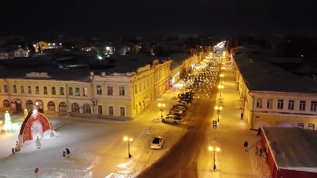 Муром Зимой перекресток ул.Московская и ул.Ленина смотреть онлайн