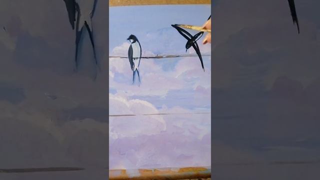 Рисование для начинающих "Весенние мотивы" смотреть онлайн