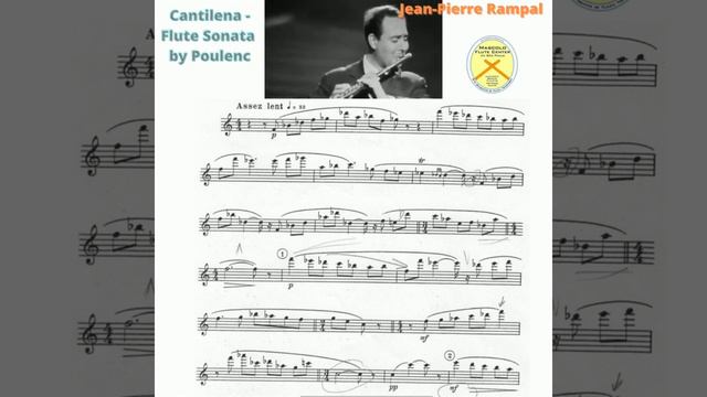 Poulenc, Flute Sonata Cantilena Jean Pierre Rampal - Curto/Short смотреть онлайн