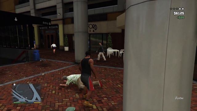 Punching everyone on the street to get 5 stars but I've been wasted by a dog GTA V premium #gta5 смотреть онлайн