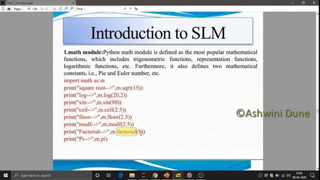 PPS - Unit 3 - Functions and Modules (Part3) смотреть онлайн