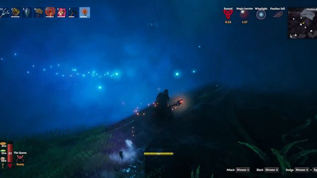 Jumping off the top of a mountain with the featherfall cape (Valheim) смотреть онлайн