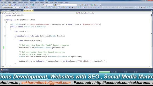 Developing Android Application using Visual C# in FULL HD смотреть онлайн