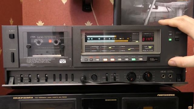 Akai GX-F95 3 Head Cassette Deck - Unboxing and quick test смотреть онлайн