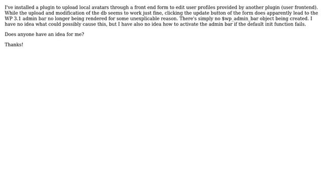 Wordpress: admin bar disappears completely in 2010 theme смотреть онлайн