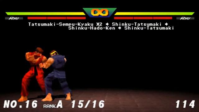 Street Fighter EX Plus Alpha - Sony PlayStation - Ryu Expert Mode смотреть онлайн