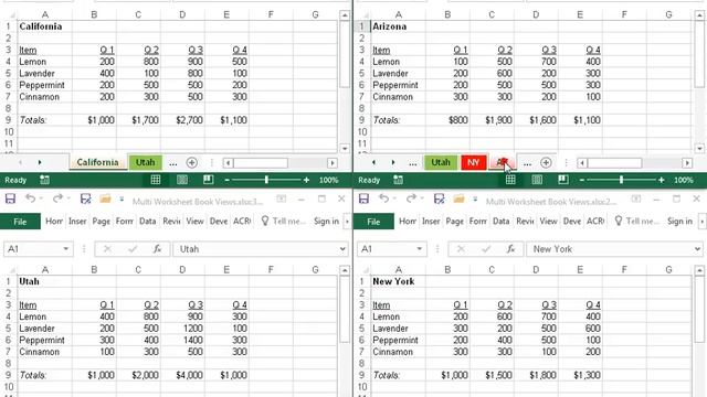 Excel 2016: New Windows - Multiple Workbook Views смотреть онлайн