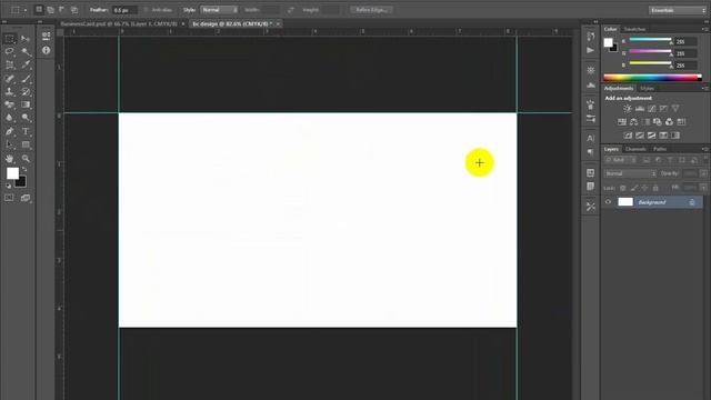 Photoshop business card setup template | business card Format смотреть онлайн