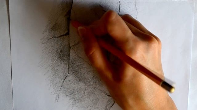 Текстура камня. Как рисовать карандашом? смотреть онлайн