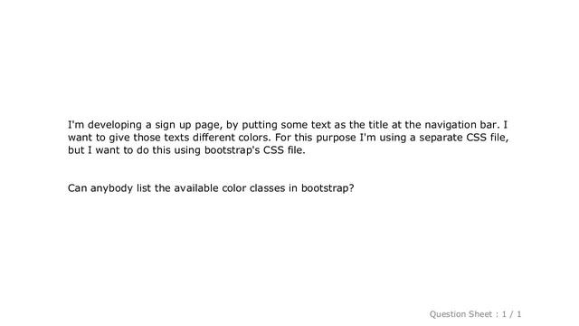 CSS : Available text color classes in Bootstrap смотреть онлайн