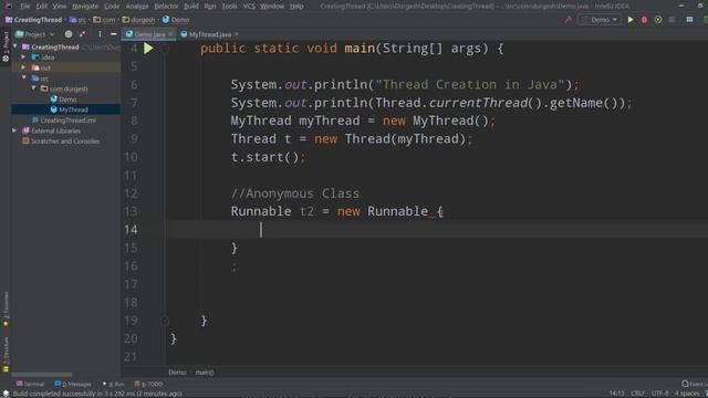 Creating Thread using Lambda and Anonymous Class | Multi threading in java | HINDI смотреть онлайн