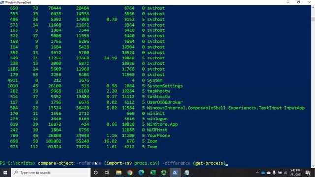 Comparing data in PowerShell смотреть онлайн