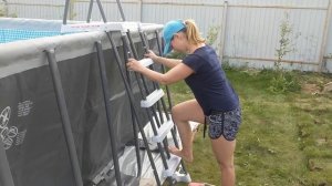 Наливаем БОЛЬШОЙ бассейн (32 тонны воды) установка ПЕСОЧНОГО ФИЛЬТРА