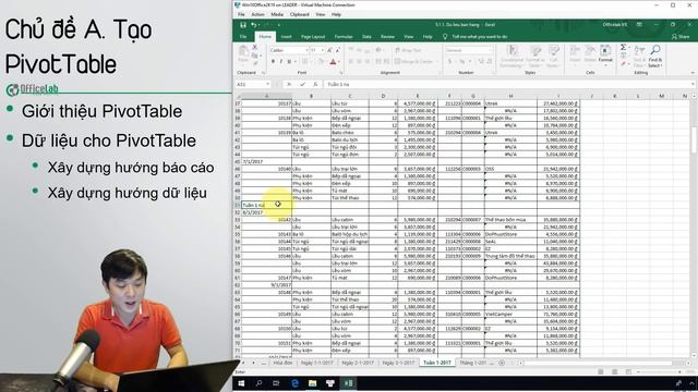 Học Excel 2: 5.1.1. PivotTable và cấu trúc dữ liệu cho PivotTable смотреть онлайн