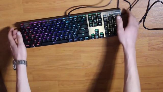 Суперкрутая механическая клавиатура Motospeed с AliExpress смотреть онлайн