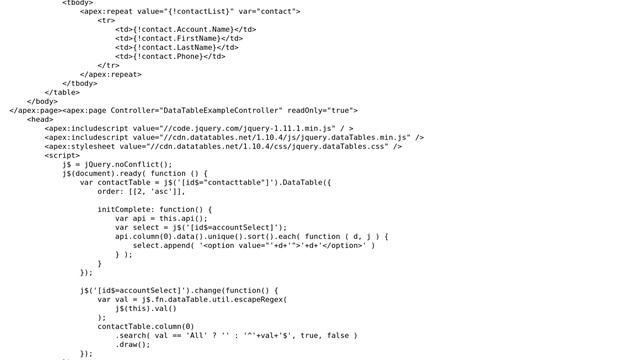 Visualforce error - 'the markup in the document following the root element must be well-formed' смотреть онлайн