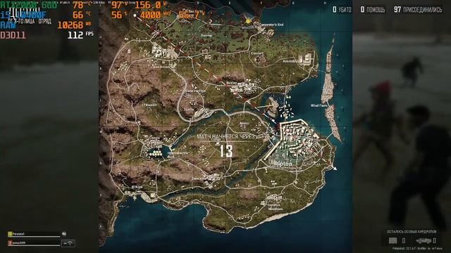 PUBG на i5 10400F/RTX2060 6Gb/16озу 3200МГц смотреть онлайн