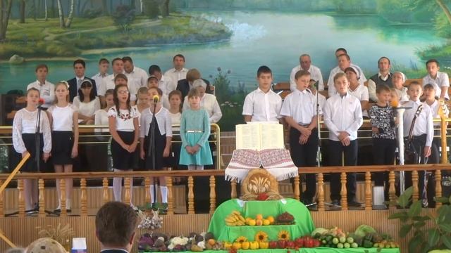 Жатва 24.09.2017 Стих+пение (страршая группа ВШ) - Господь посилає нам сонце смотреть онлайн