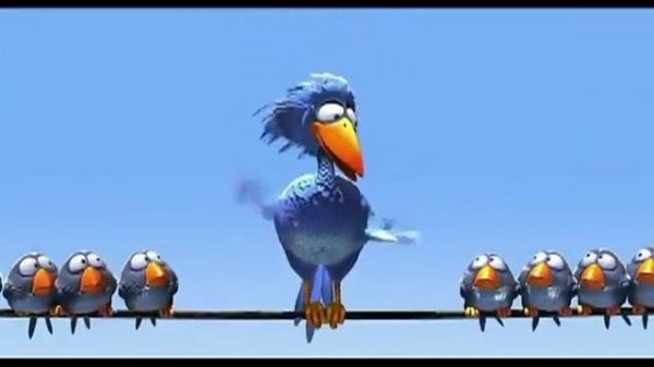 Короткометражный Мультфильм Pixar про птиц под рок. Пиксар короткометражные мультики