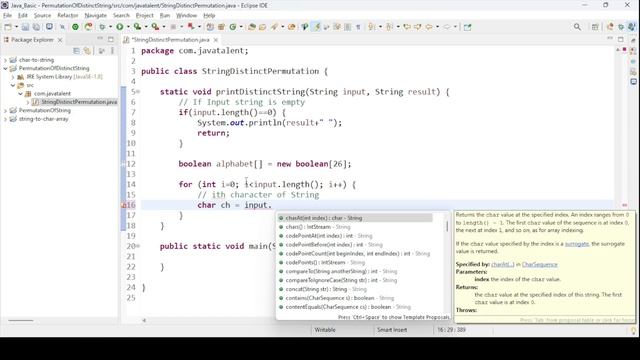 Print Distinct Permutations of String in Java | Java Coding | JavaTalent смотреть онлайн