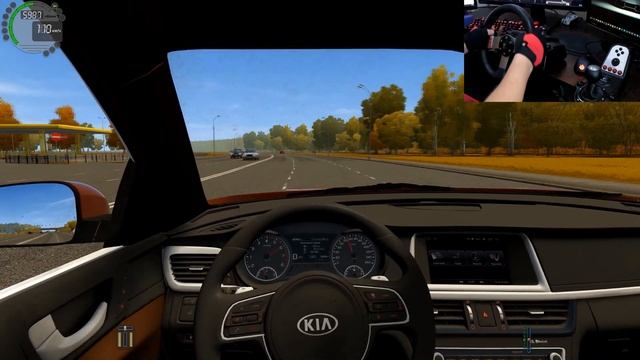 Kia Optima - недорогой бизнес-седан с вменяемым ценником City Car Driving смотреть онлайн