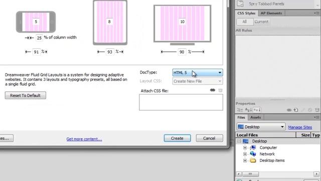 Как создать responsive (резиновый) сайт в Dreamweaver CS6 - Урок 3 смотреть онлайн