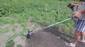 Культиватор - фреза на бензокосу.
