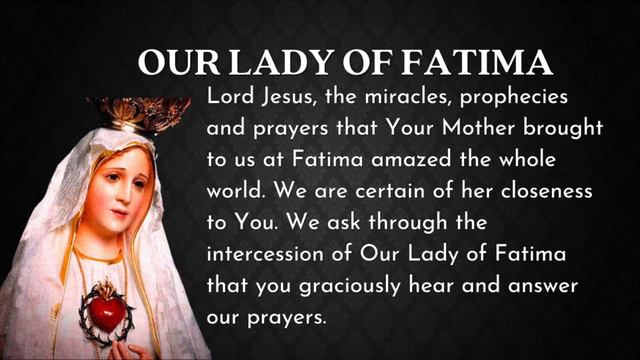 Novena to Our Lady of Fatima - ALL 9 DAYS - Feast days: May 13 and October 13 смотреть онлайн