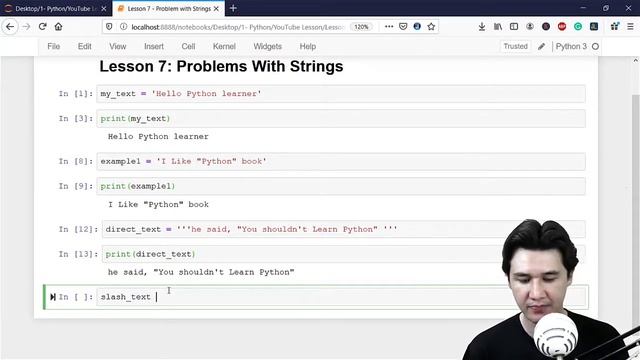 Problem with String in Python For beginners смотреть онлайн