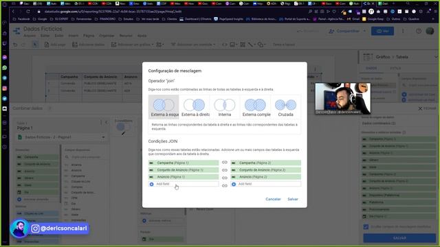 Como funciona a Combinação de Dados no Google Data Studio (passo a passo) смотреть онлайн
