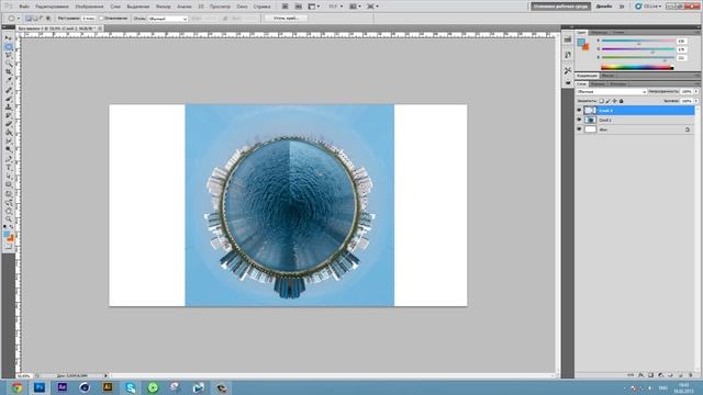 Фотошоп Урок сферическая панорама PS Tutorial spherical panorama смотреть онлайн