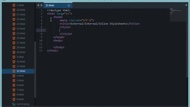 HTML and CSS Tutorial 32: External/Internal/Inline Stylesheets смотреть онлайн