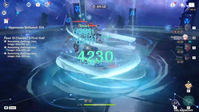 C0 Ayaka Freeze & C0 Ayato Hyperbloom - NEW Spiral Abyss 4.4 Floor 12 Genshin Impact смотреть онлайн