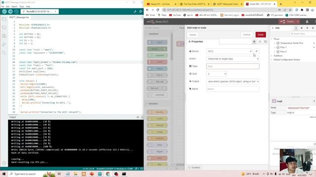#Node-Red IOT EP.5 สื่อสารผ่าน MQTT มาเเสดงบน Node-Red Dashboards #HIVEMQ #MQTT смотреть онлайн