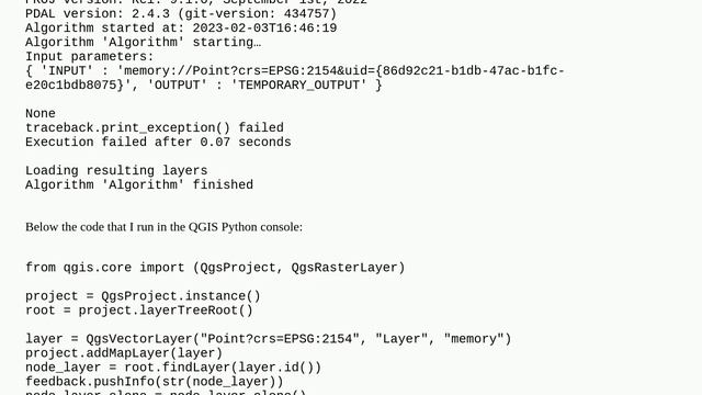 Simple PyQGIS code working in QGIS python console but not in Python plugin смотреть онлайн