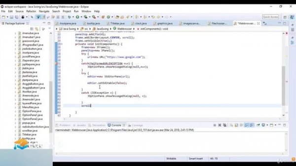 Web Browser in Java || Java Swing Application | Web Browser