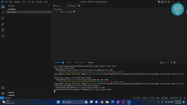 How to Install SKLearn (Scikit-learn) in Visual Studio Code (2023) смотреть онлайн