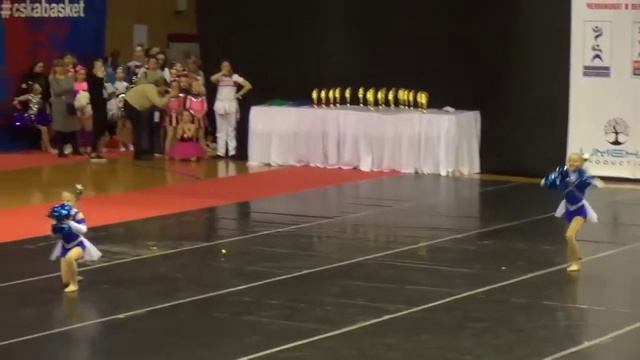 Cheerleading .Чир - фристайл - двойка дети-Анна Бритвина, Софья Кривобокова. смотреть онлайн
