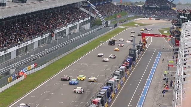 24H of Nurburgring 2013 Race start - Tower View - Video HD смотреть онлайн