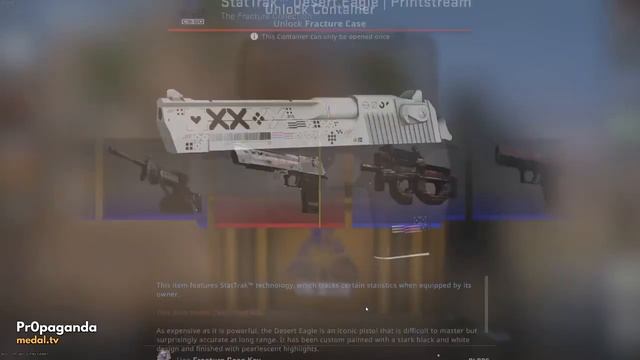 Unboxing a StatTrak Desert Eagle PrintStream MW on my last case. смотреть онлайн