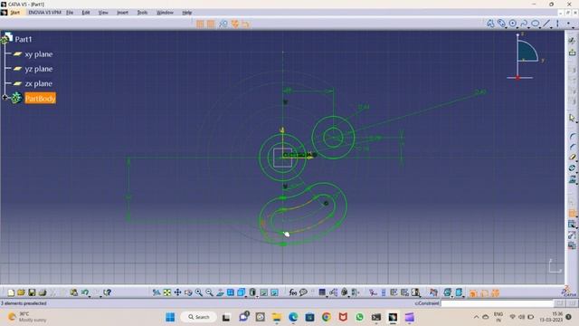 CATIA sketch 23 смотреть онлайн