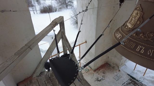 п.Огниково - монтаж колокола 250кг смотреть онлайн