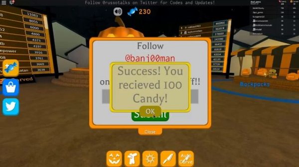 Код в симулятор вырезания тыквы в роблокс Code Pumpkin Carving Simulator Roblox