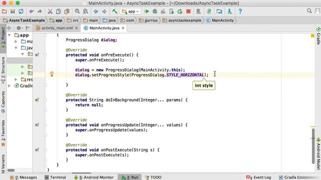 Making use of Asynctask in Android studio смотреть онлайн
