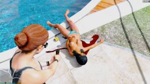 Grand Theft Auto V Topless kill !