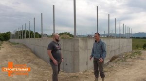 "Фундамент для забора" - он же, подпорная стена! 0+ #проект #бетон #новороссийск