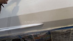 Обработка (покраска) гелькоутом дно гидроцикла (лодки)