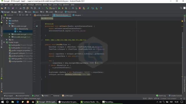 Android Studio - Make Encrypt use Algorithm SHA смотреть онлайн