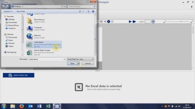 Brady Workstation - Import Excel Data for Cable Label Printing смотреть онлайн