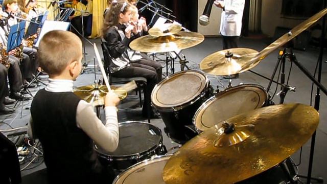 The Final Countdown - Europe - Drum Cover - Даниил Варфоломеев 8 лет с оркестром "Little Band " смотреть онлайн